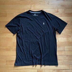 Men's Black Classic Pima Cotton Crew Neck Tee, Large